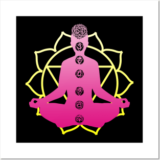 Meditation Chakras Yoga Om Zen Buddhism Posters and Art